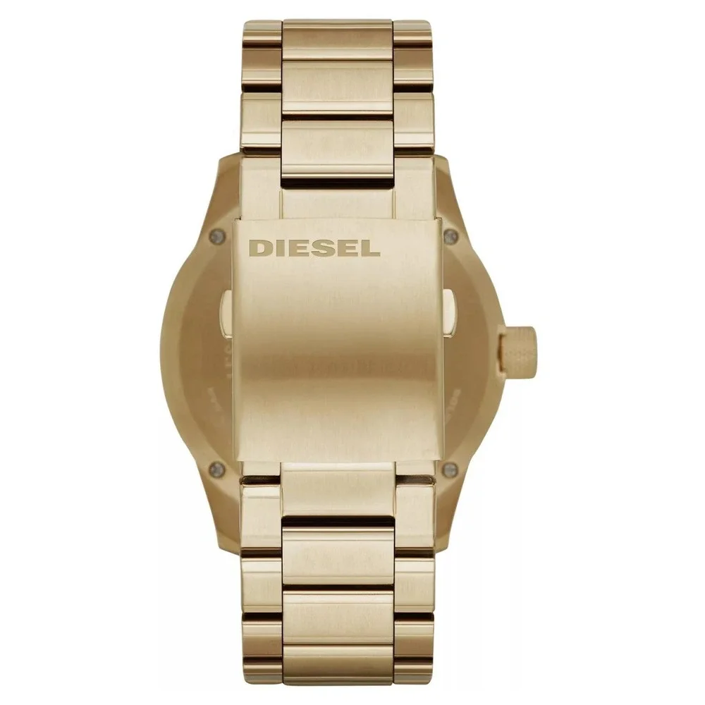 Diesel Men's Rasp Gold-Tone Stainless Steel Bracelet Watch 46x53mm
